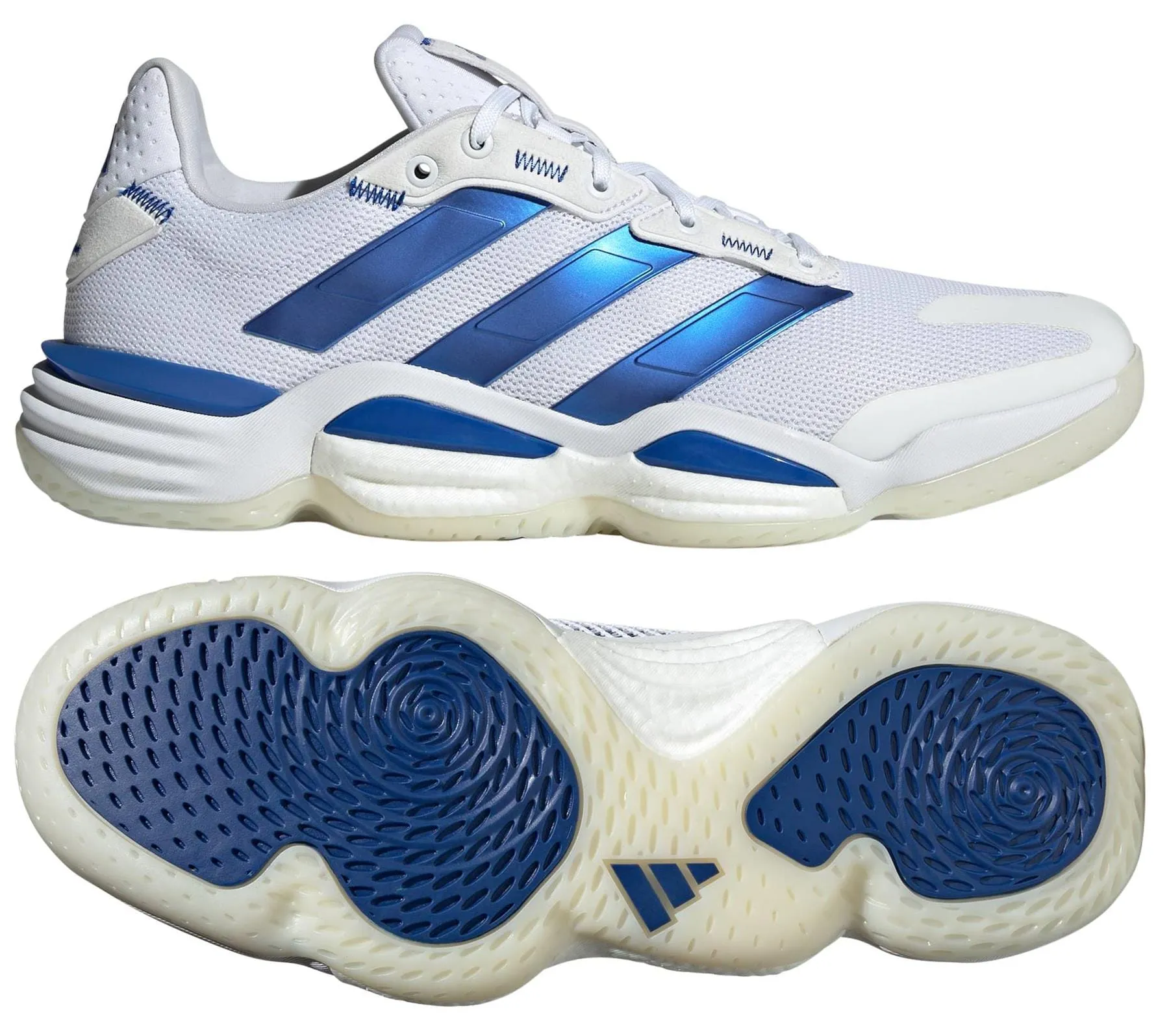 ADIDAS Stabil 16 Mens Badminton Shoes - White / Blue
