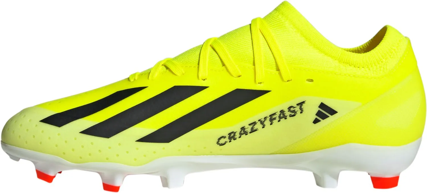 adidas X Crazyfast League FG Adult Soccer Cleats IG0605 Team Solar Yellow/Core Black/Cloud White