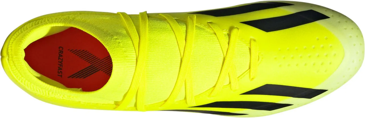 adidas X Crazyfast League FG Adult Soccer Cleats IG0605 Team Solar Yellow/Core Black/Cloud White