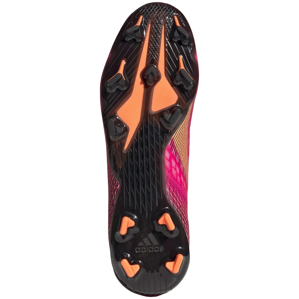 adidas X Ghosted .2 Firm Ground Cleats - Shock Pink/Core Black/Screaming Orange