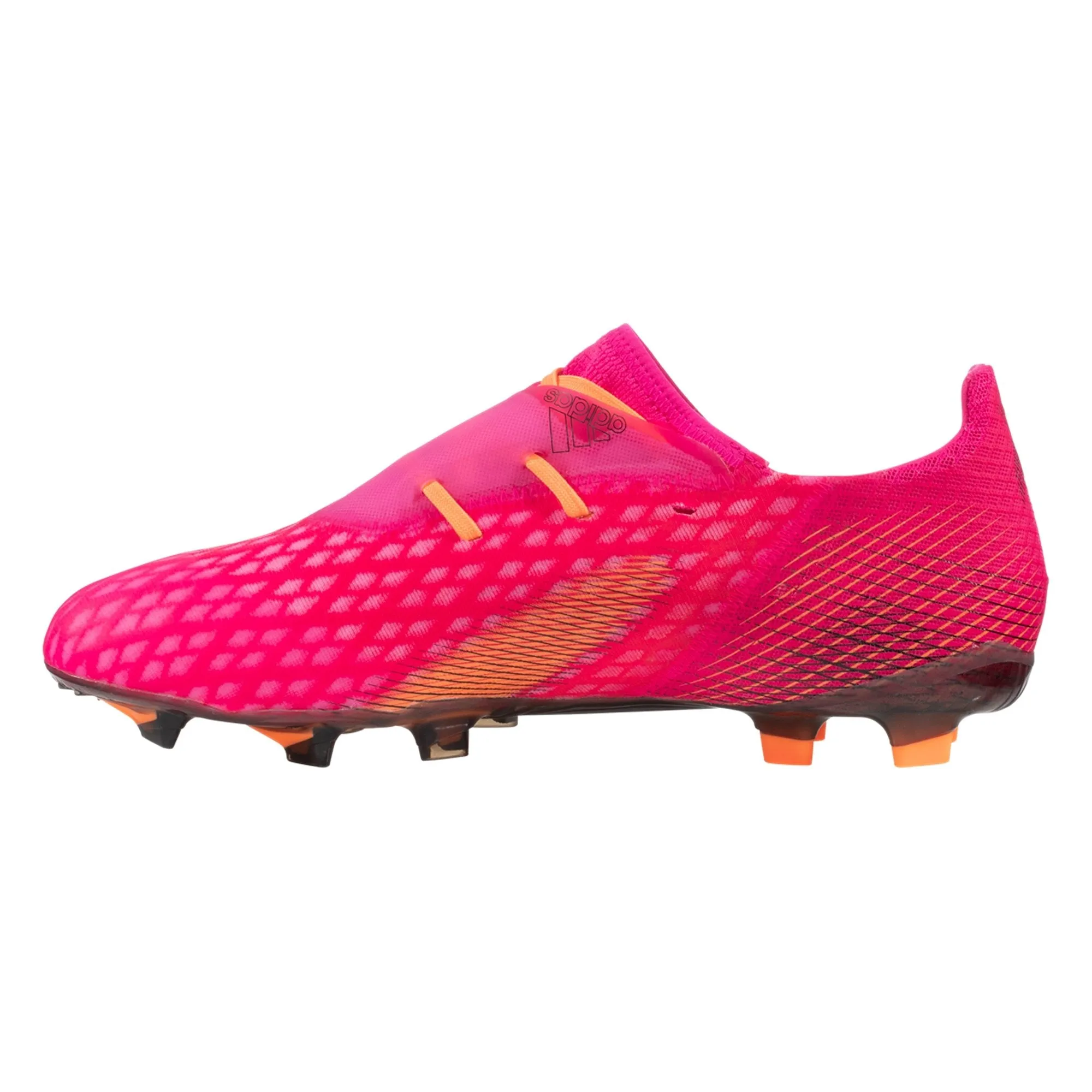 adidas X Ghosted .2 Firm Ground Cleats - Shock Pink/Core Black/Screaming Orange