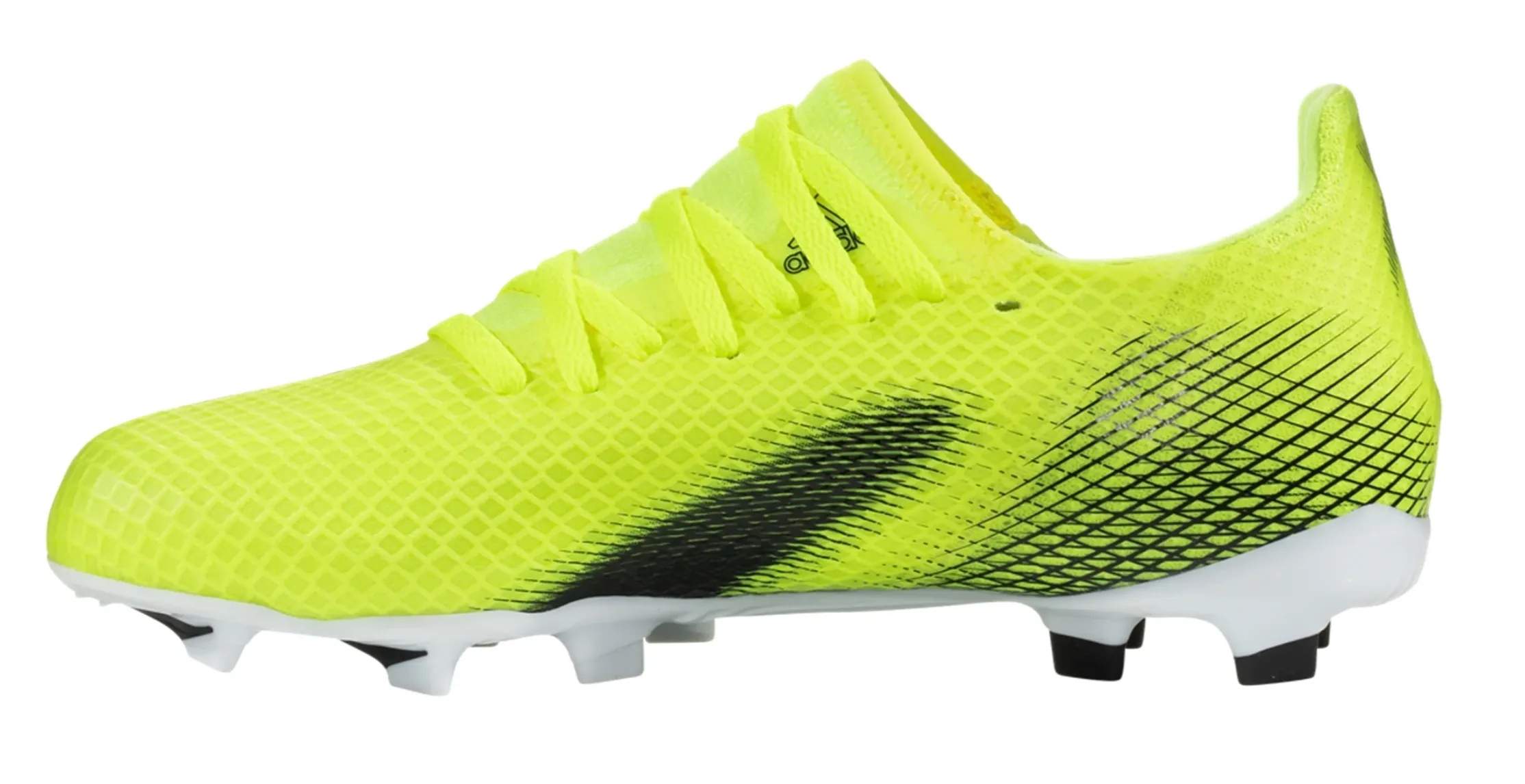 adidas X Ghosted.3 FG JUNIOR Firm Ground Cleat - Solar Yellow/Core Black/Team Royal Blue