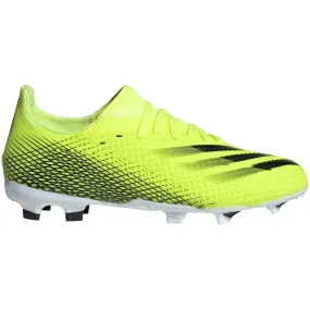 adidas X Ghosted.3 FG JUNIOR Firm Ground Cleat - Solar Yellow/Core Black/Team Royal Blue