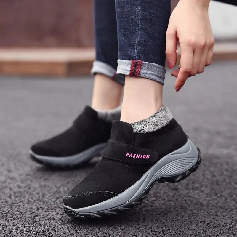 Cuzcare Women Plush Orthopedic Ankle Hiking Boots