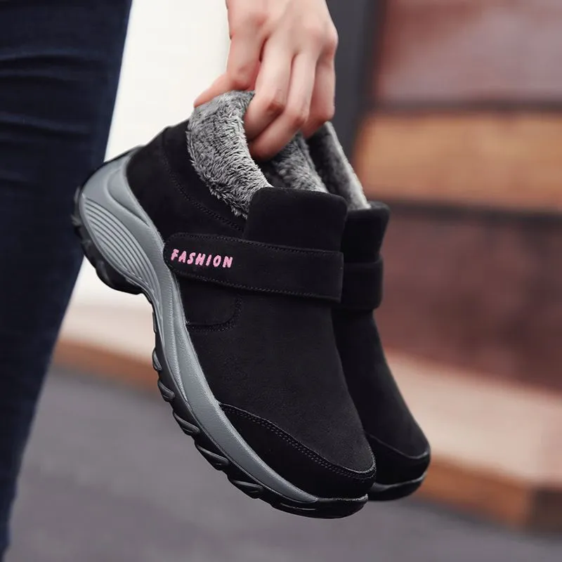 Cuzcare Women Plush Orthopedic Ankle Hiking Boots