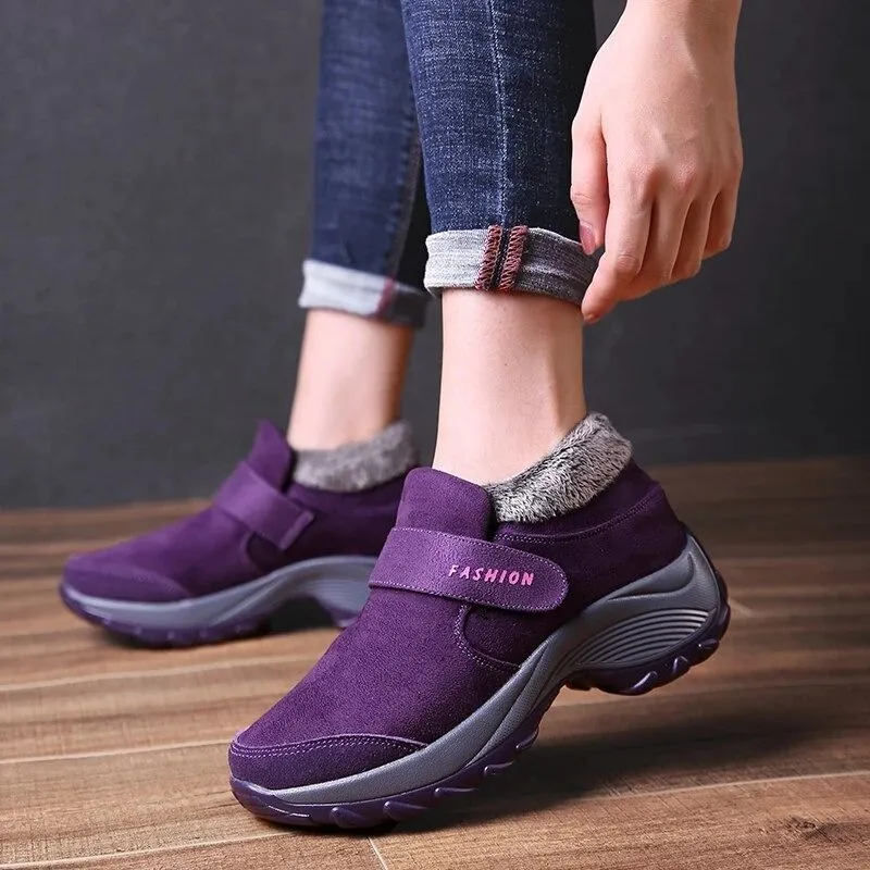 Cuzcare Women Plush Orthopedic Ankle Hiking Boots