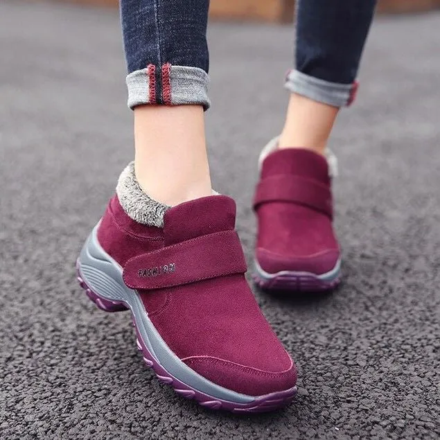 Cuzcare Women Plush Orthopedic Ankle Hiking Boots