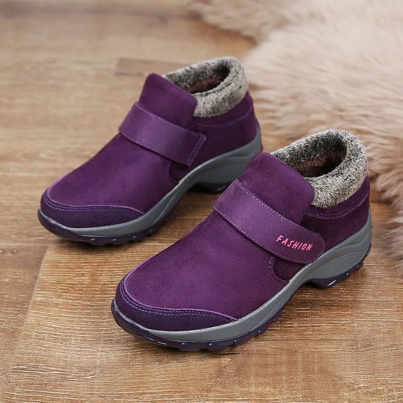 Cuzcare Women Plush Orthopedic Ankle Hiking Boots