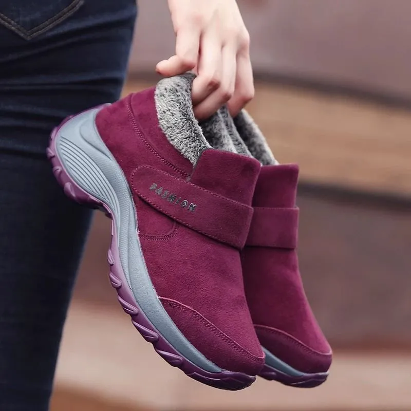 Cuzcare Women Plush Orthopedic Ankle Hiking Boots