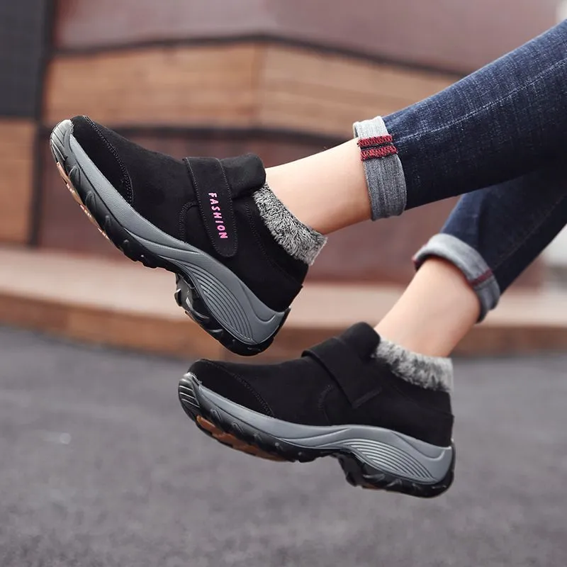 Cuzcare Women Plush Orthopedic Ankle Hiking Boots