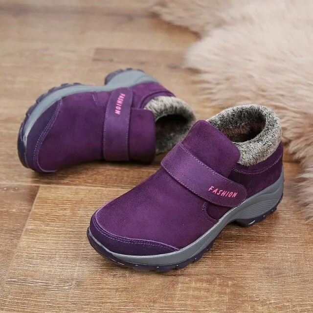 Cuzcare Women Plush Orthopedic Ankle Hiking Boots