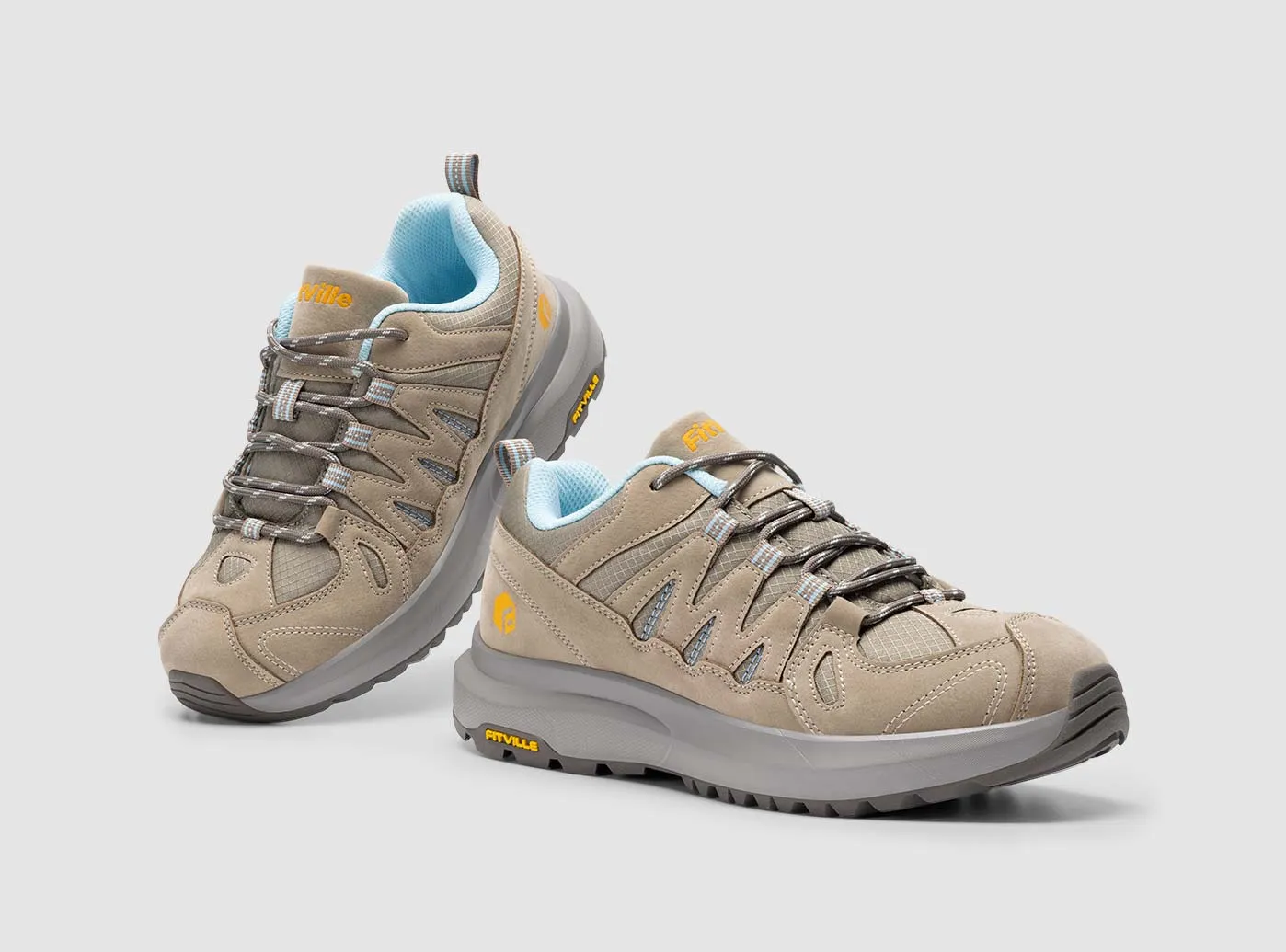 FitVille Women's Low-Top Sturdy Core Hiking Shoes V3