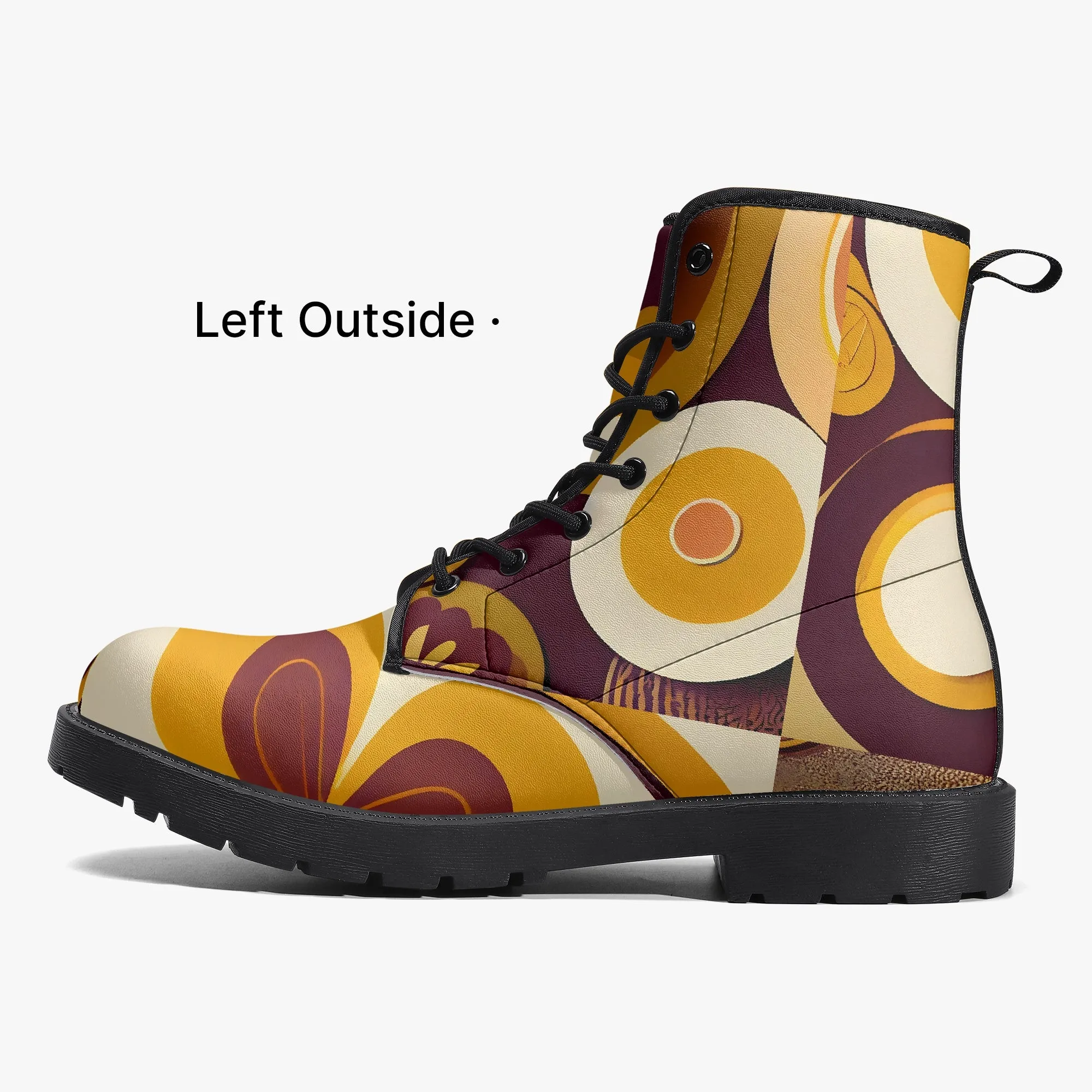 Hippie Retro Groovy Mod 70s Retro Style Trendy Boots