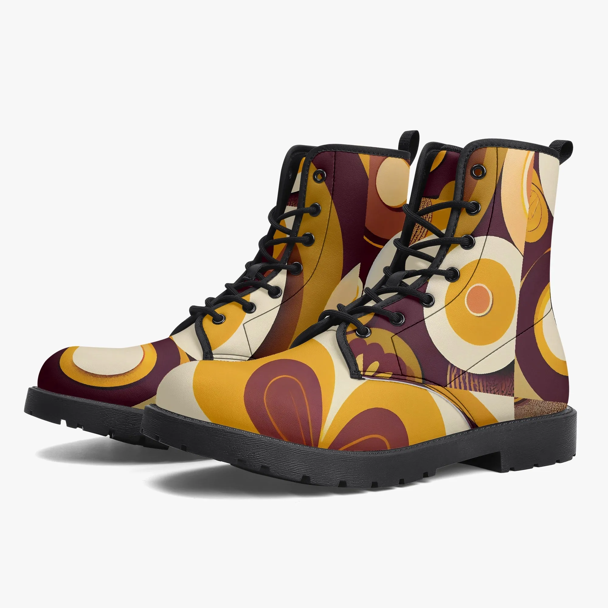 Hippie Retro Groovy Mod 70s Retro Style Trendy Boots