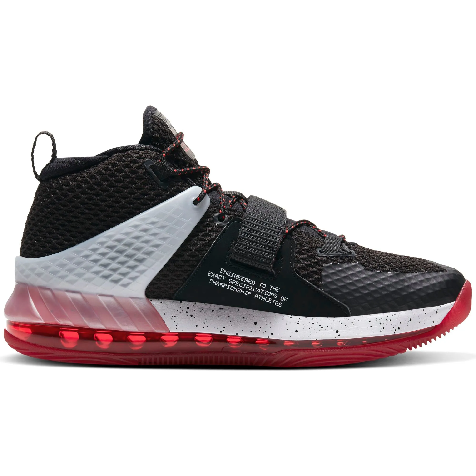 Nike Basketball Air Force Max II Basketball Boot/Shoe - Black/White/University Red/Wolf Grey