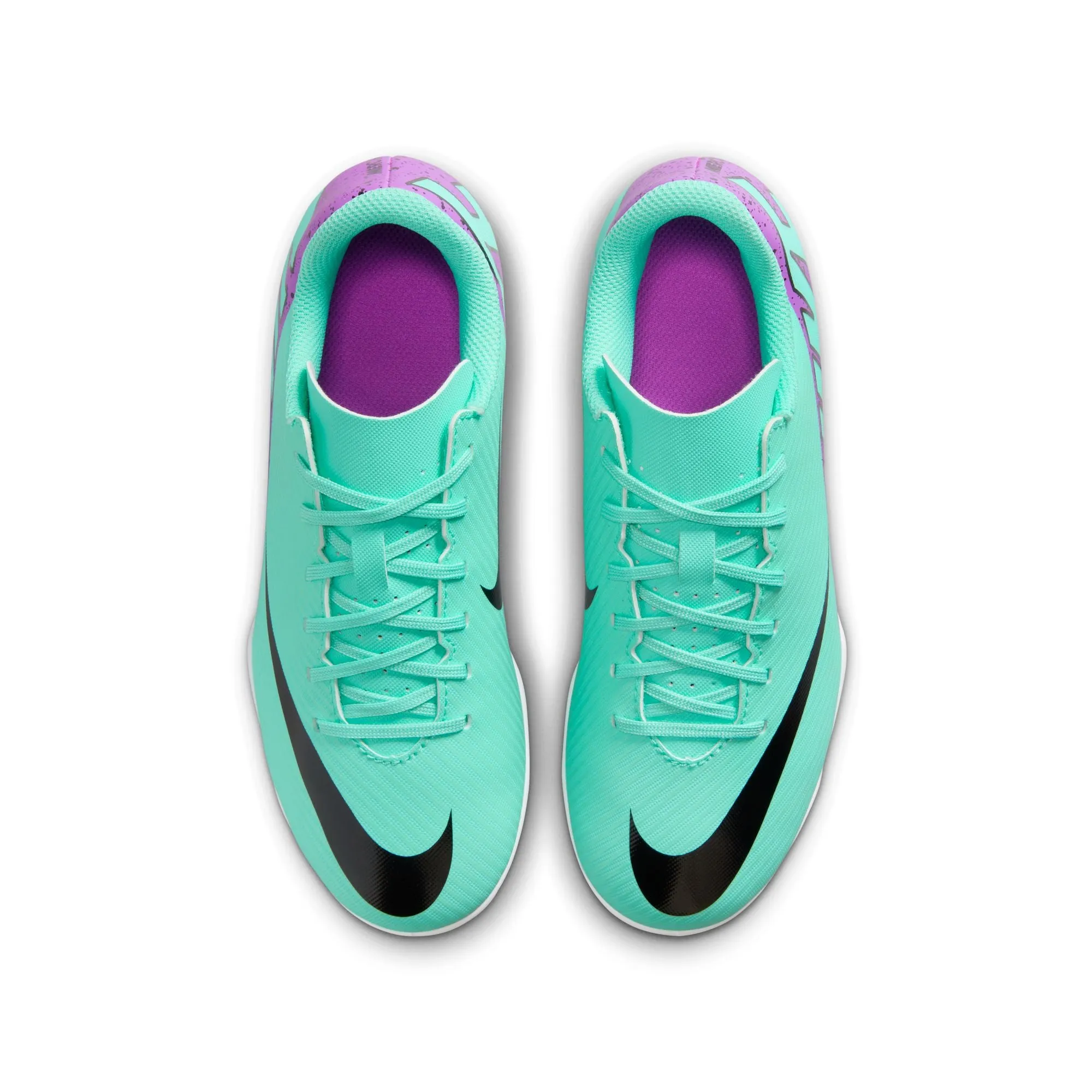 Nike Junior Mercurial Vapor 15 Club FG/MG Soccer Cleat - Hyper Turquoise/Fuchsia Dream/Black/White