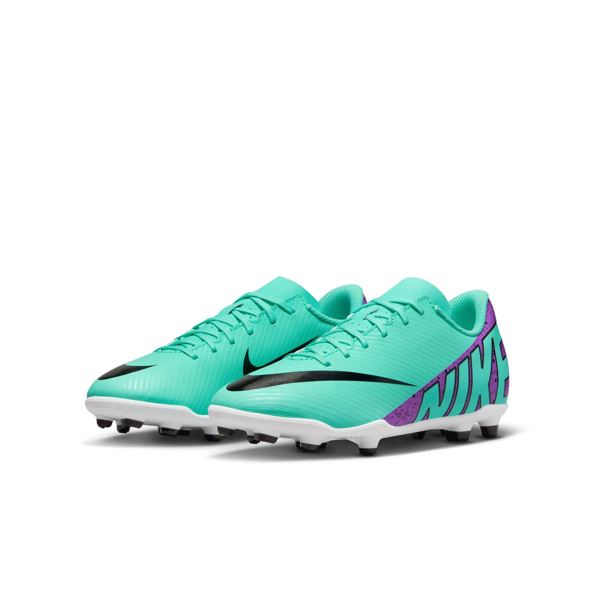 Nike Junior Mercurial Vapor 15 Club FG/MG Soccer Cleat - Hyper Turquoise/Fuchsia Dream/Black/White