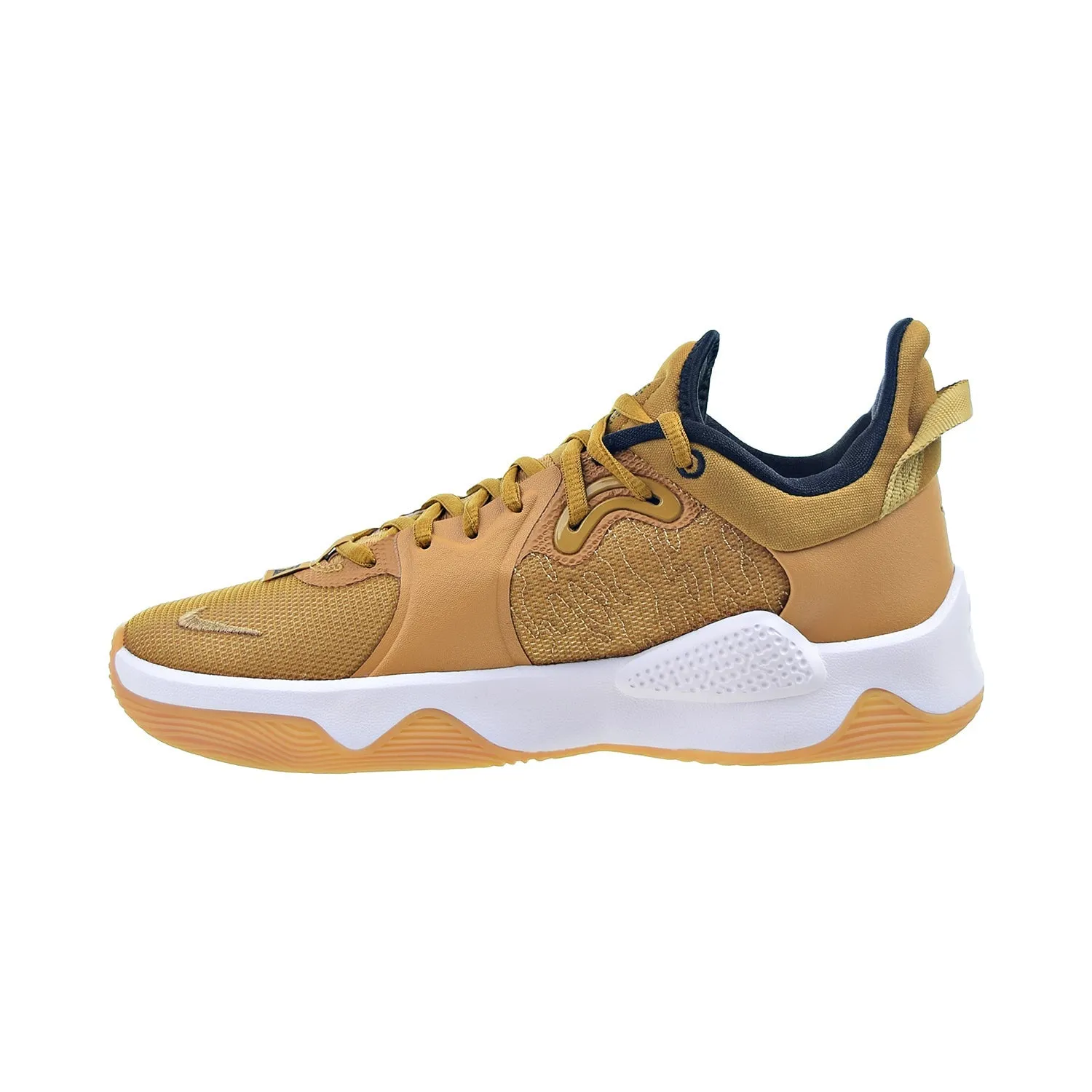 Nike PG 5 Men's Basketball Shoes Wheat Grain-Black-Metallic Gold