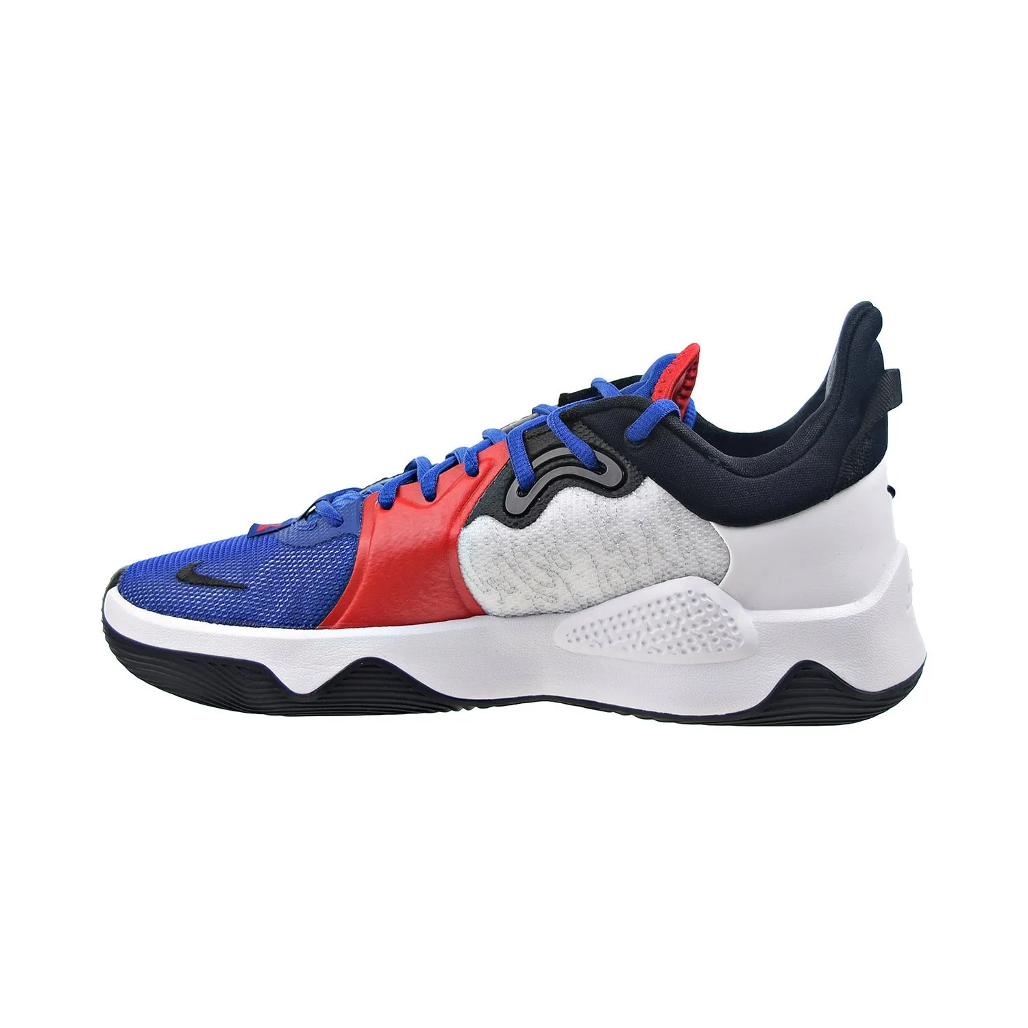 Nike PG 5 Men's Basketball Shoes White-Rush Blue-Black