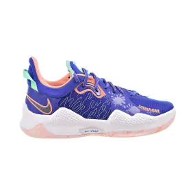 Nike PG 5 "LA Drip" Men's Basketball Shoes Lapis-Crimson Bliss-Barely Green