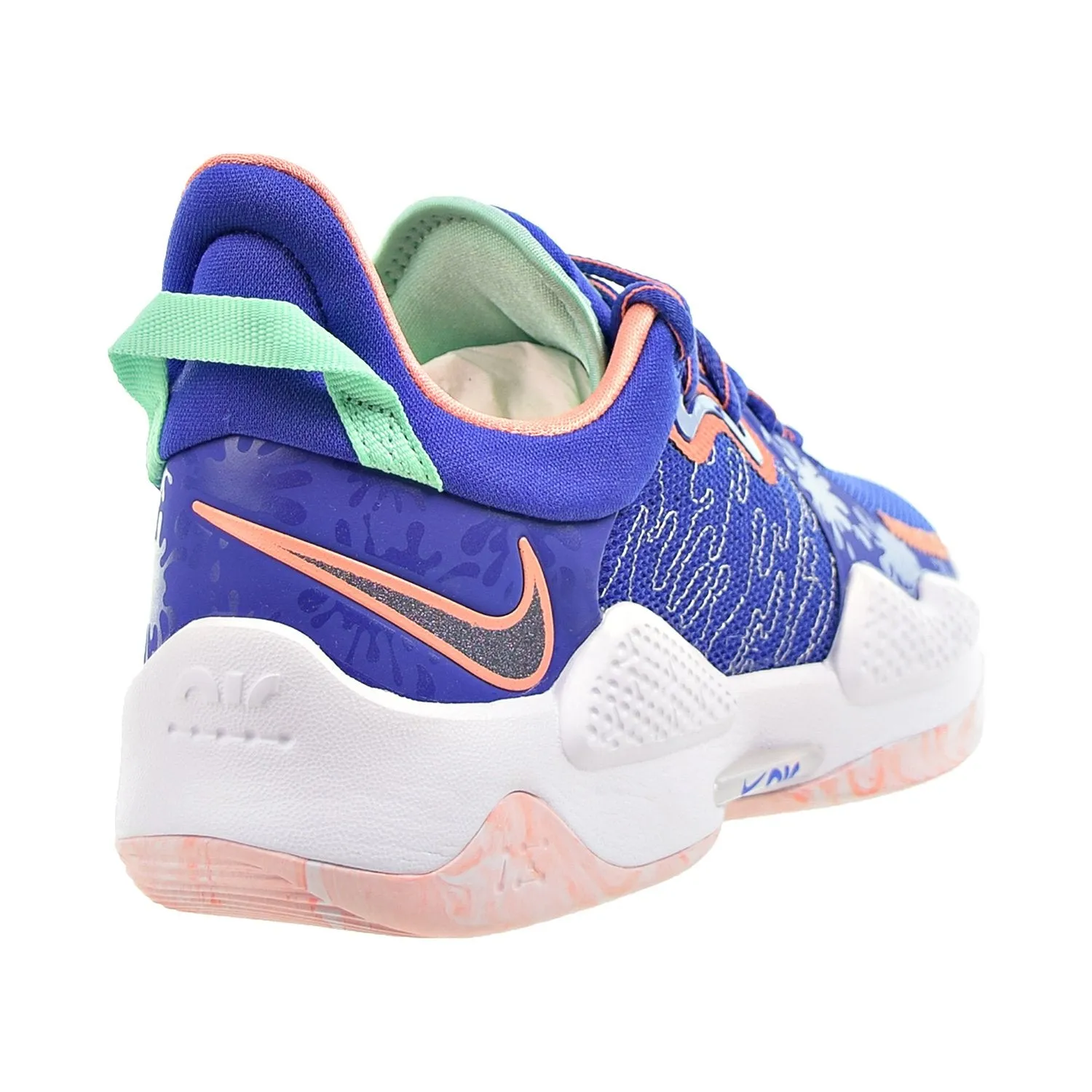 Nike PG 5 "LA Drip" Men's Basketball Shoes Lapis-Crimson Bliss-Barely Green