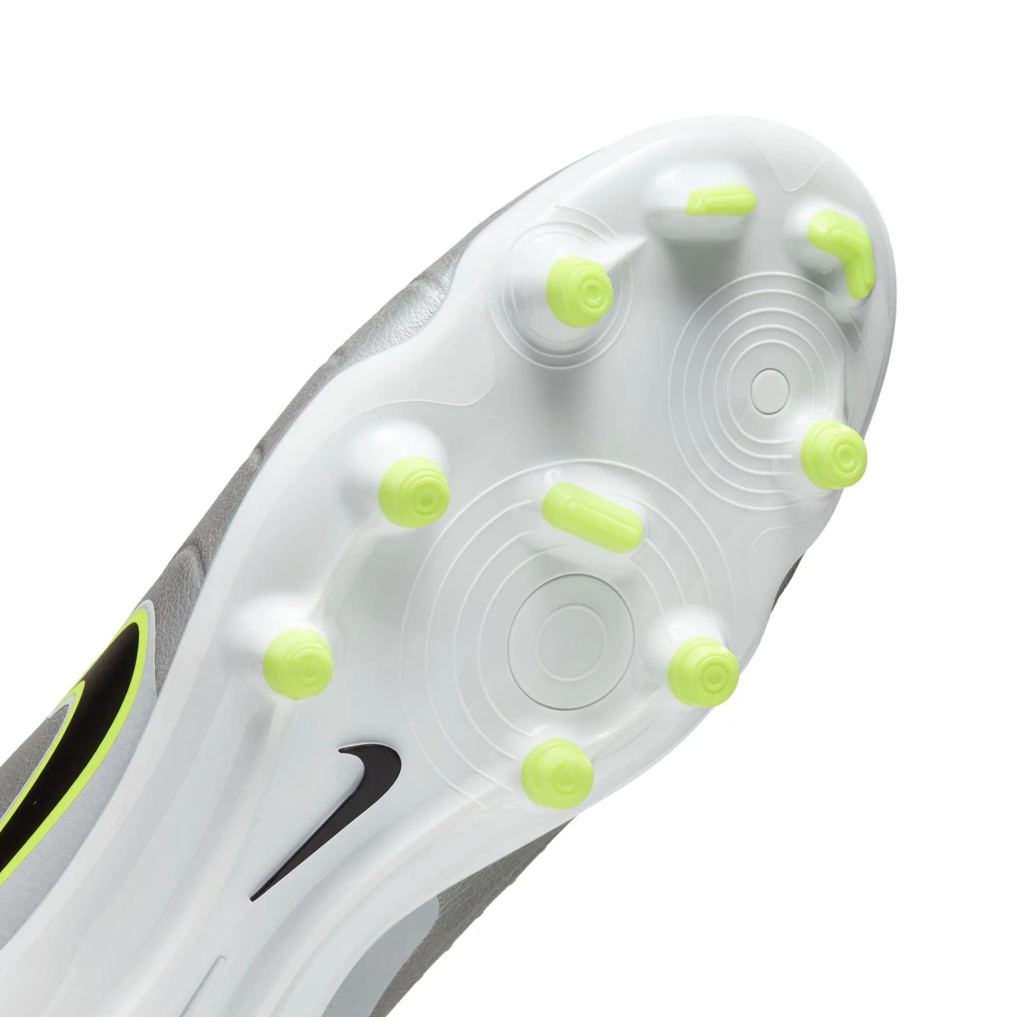 Nike Tiempo Legend 10 Academy FG Soccer Cleat -Metallic Silver/Black-Volt