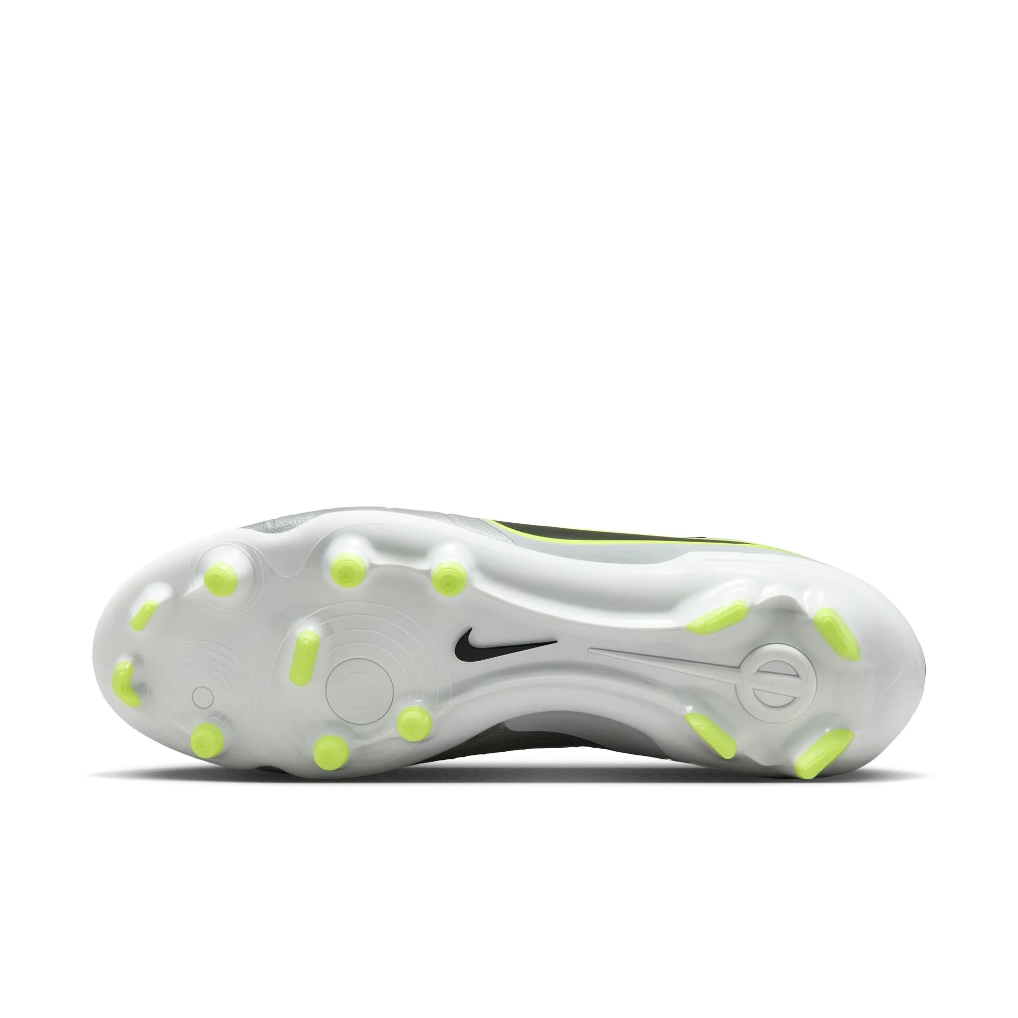 Nike Tiempo Legend 10 Academy MG Multi Ground Soccer Shoes - Metallic Silver / Black Volt
