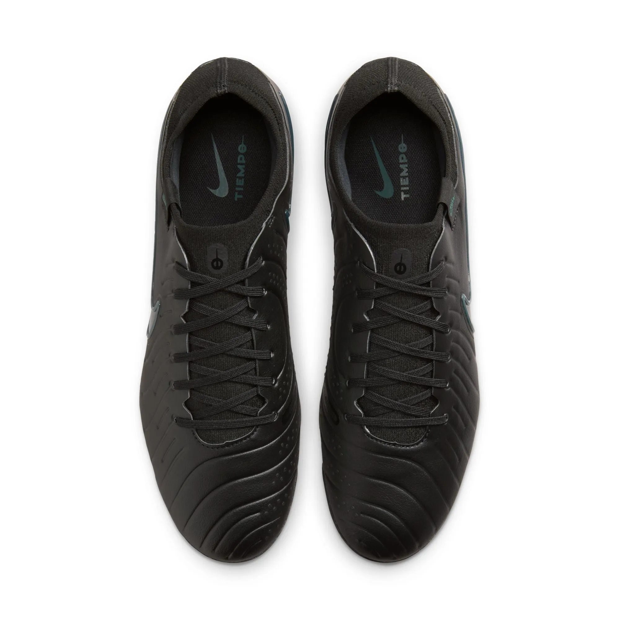 Nike Tiempo Legend 10 Pro FG Firm Ground Soccer Cleats - Black/ Deep Jungle Black