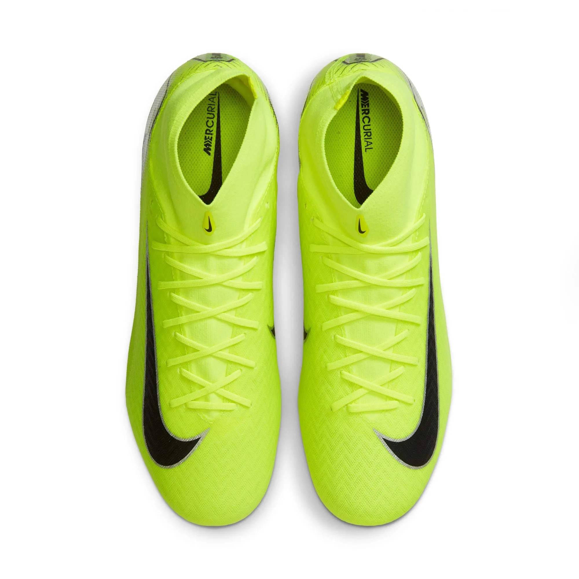 Nike Zoom Superfly Academy FG/MG Firm Ground Soccer Shoes - Metallic Silver/Volt Black
