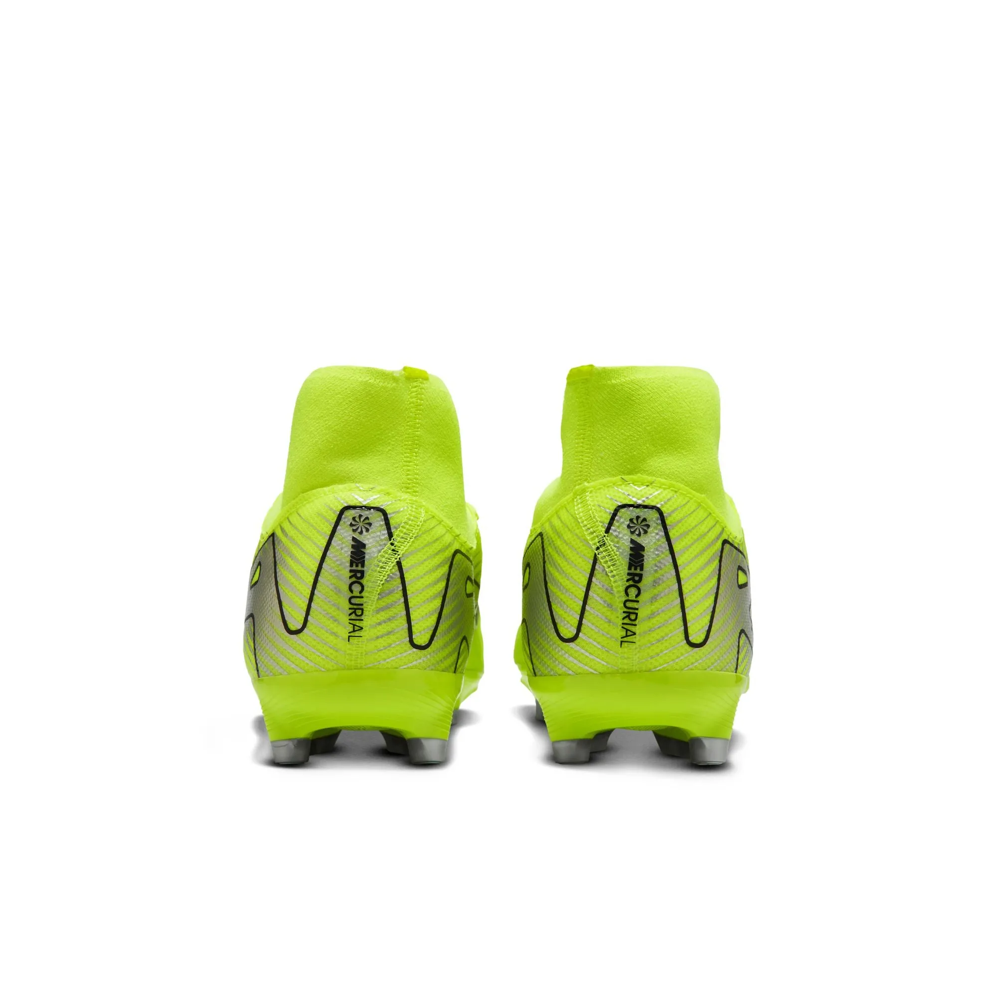 Nike Zoom Superfly Academy FG/MG Firm Ground Soccer Shoes - Metallic Silver/Volt Black