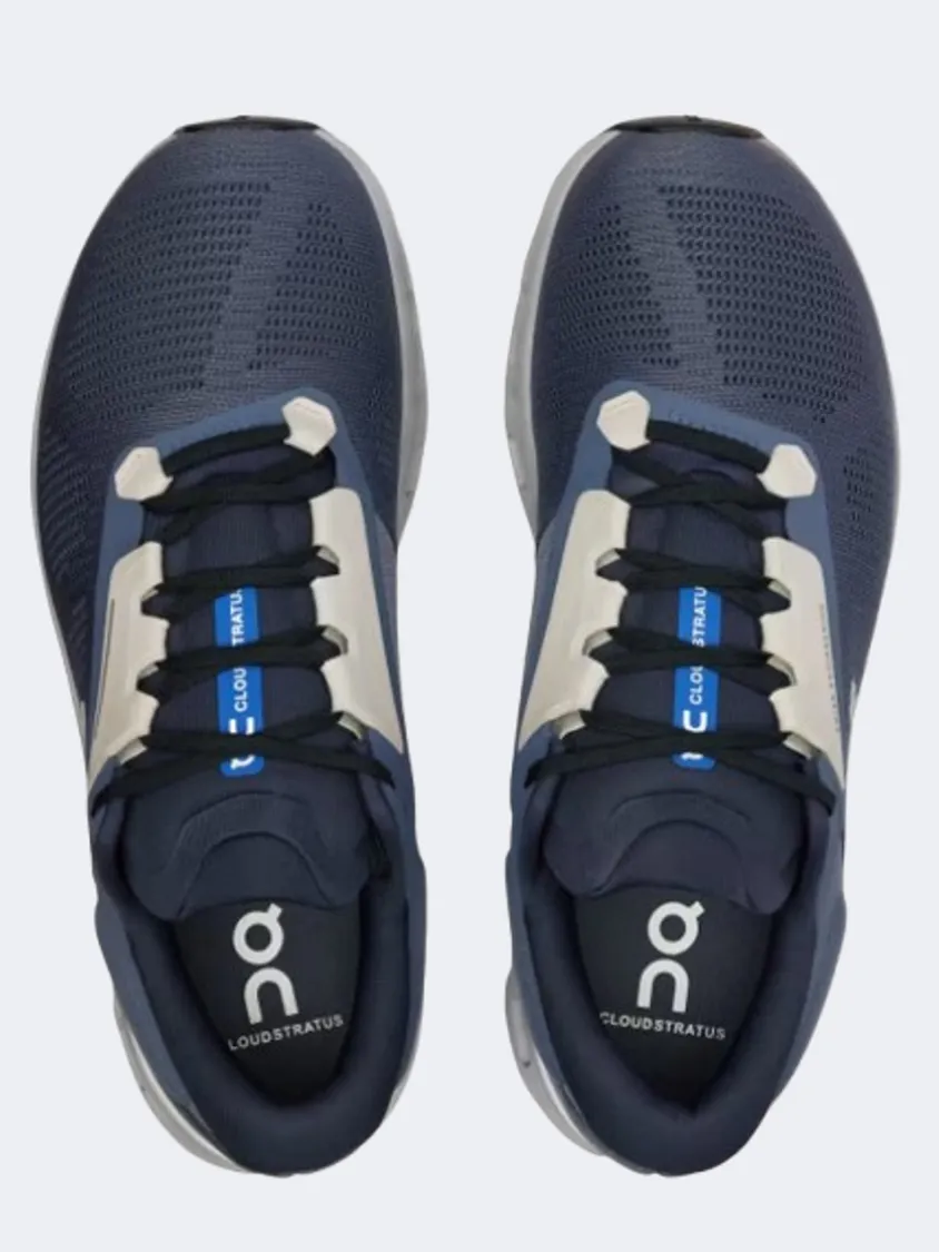 On Cloudstratus 3 Men Running Shoes Metal/Glacier