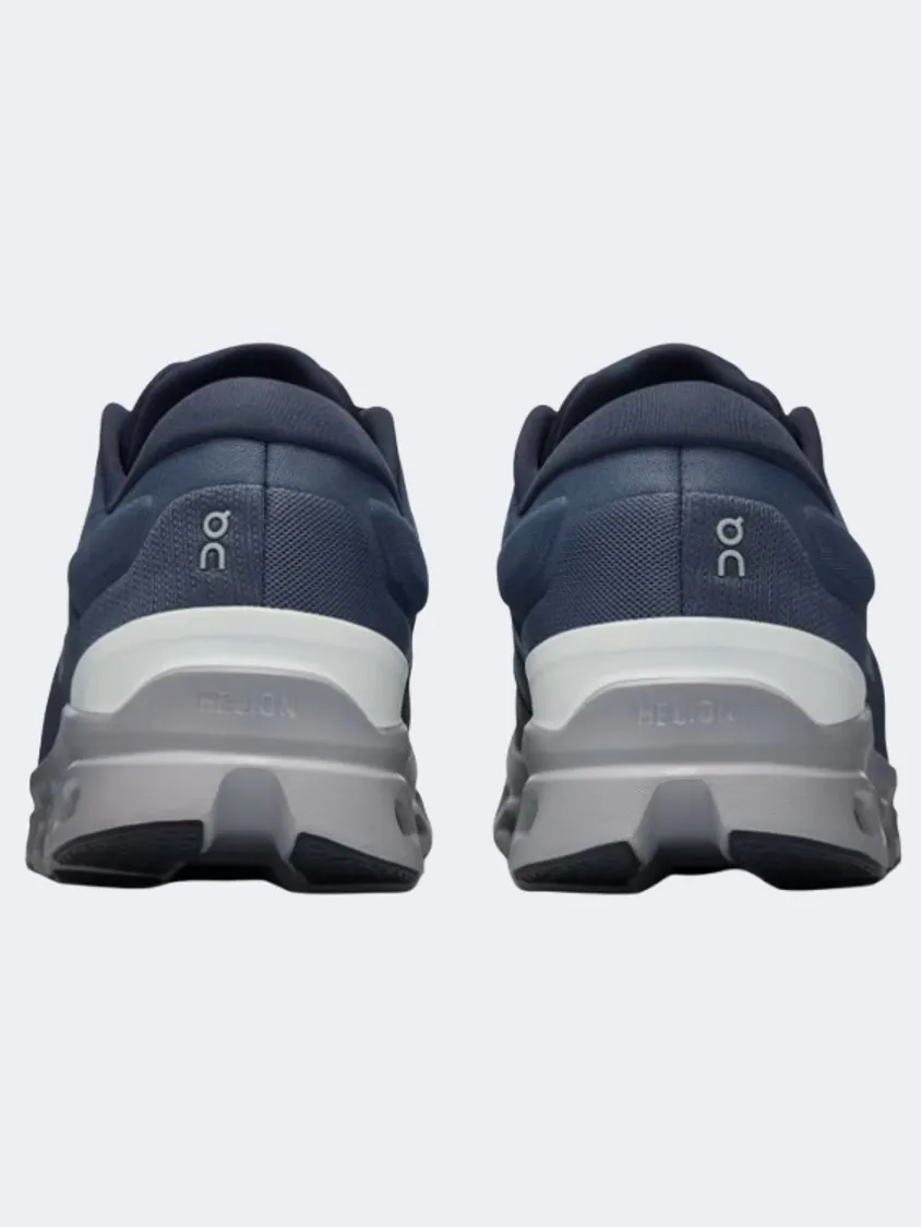 On Cloudstratus 3 Men Running Shoes Metal/Glacier