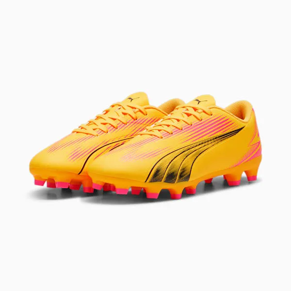 Puma Ultra Play FG/AG Adult Soccer Cleats 107763 03 Sun Stream/Puma Black