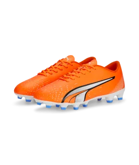 Puma Ultra Play Soccer Cleats 107224 01  ULTRA ORANGE-PUMA WHITE-BLUE GLIMMER
