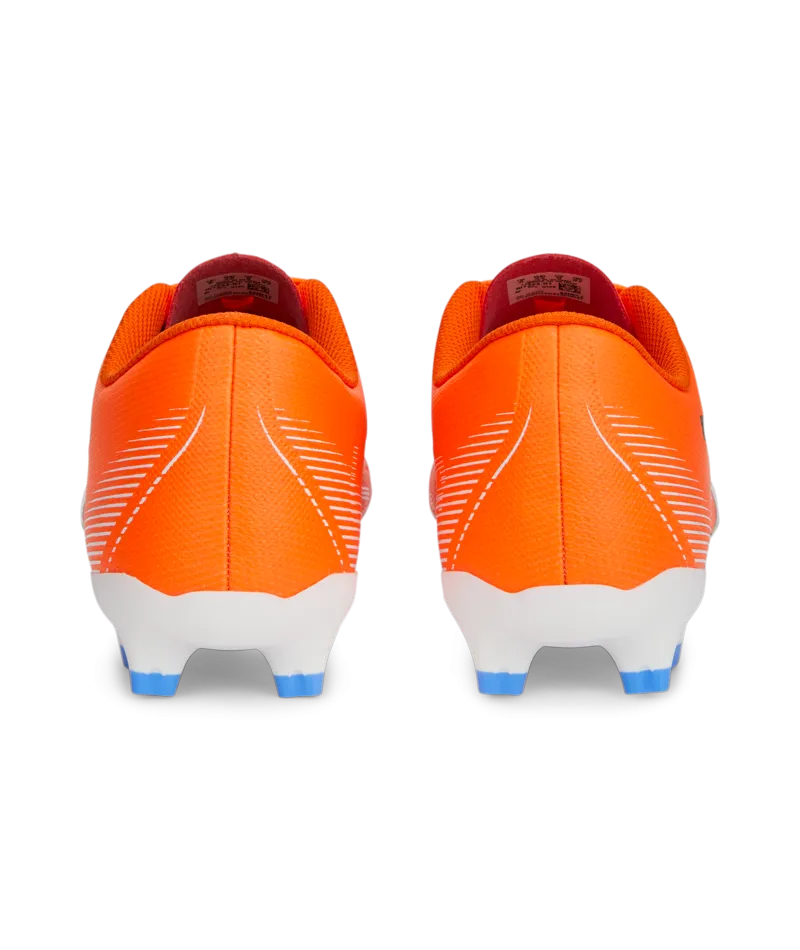 Puma Ultra Play Soccer Cleats 107224 01  ULTRA ORANGE-PUMA WHITE-BLUE GLIMMER
