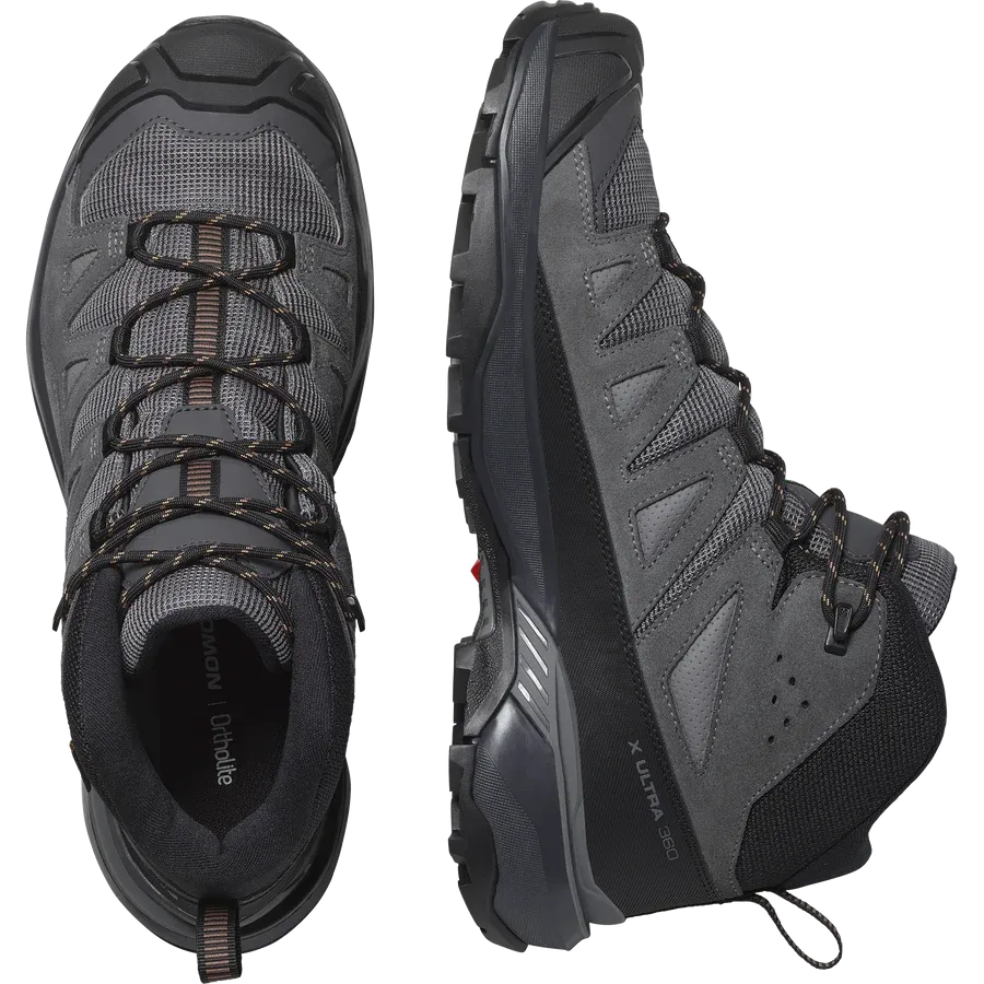 Salomon Men's X Ultra 360 Leather Mid Gore-Tex Castlerock/Asphalt/Kelp
