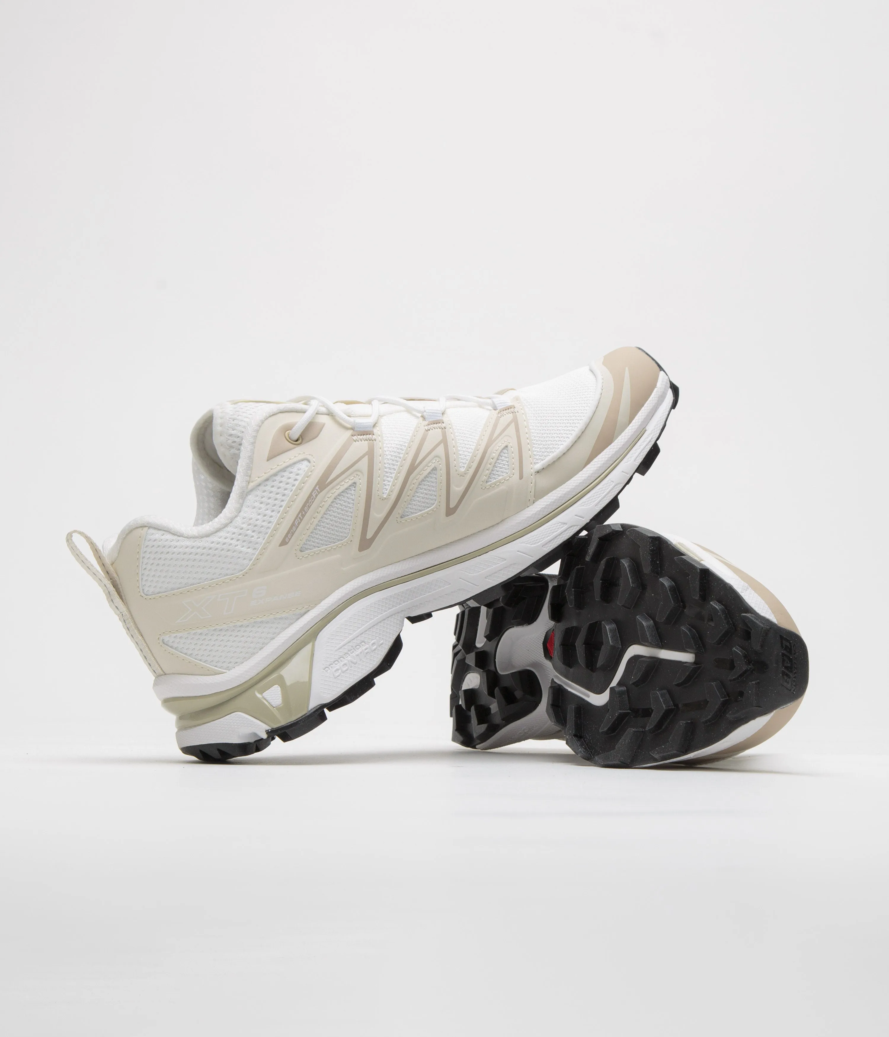Salomon XT-6 Expanse Shoes - White / Rainy Day / Oxford Tan
