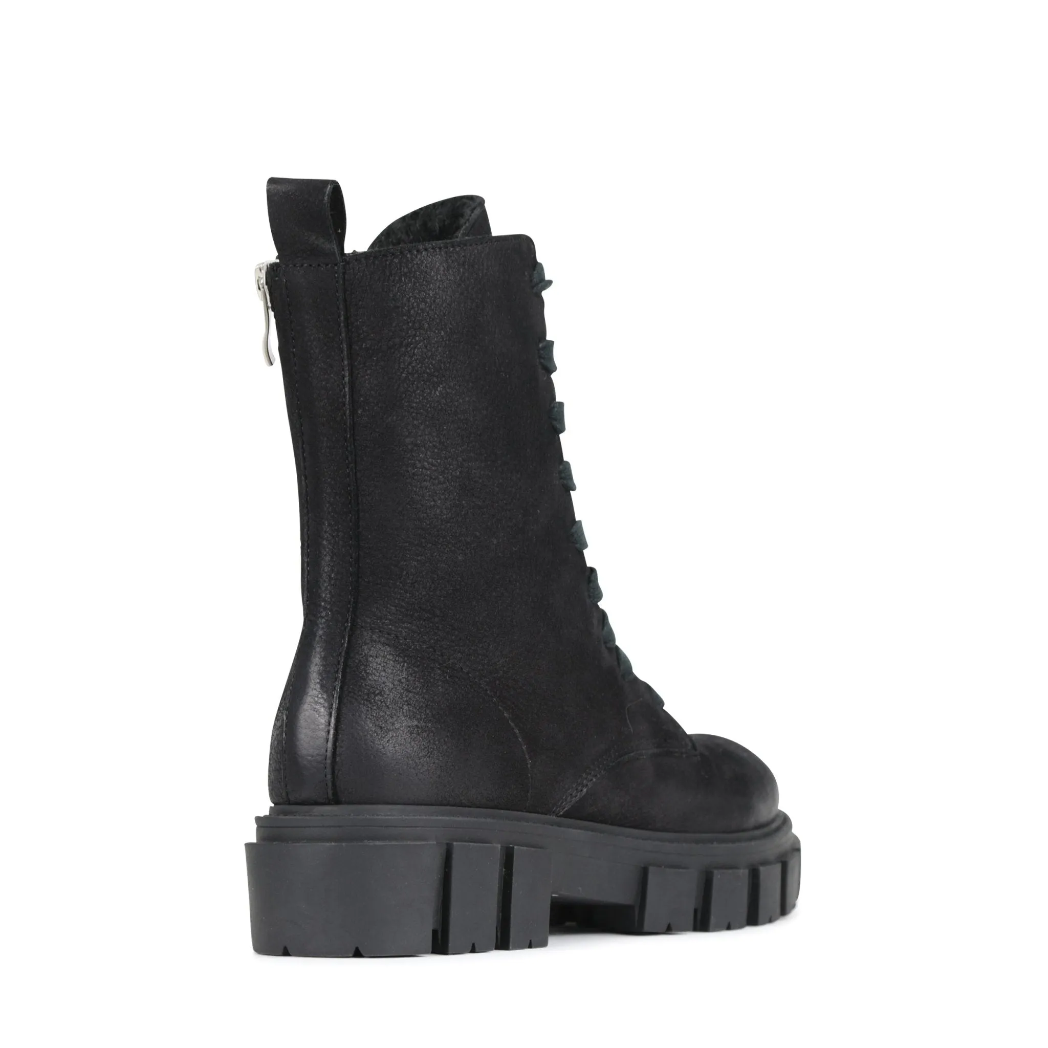 SHEAR LEATHER MID BOOTS