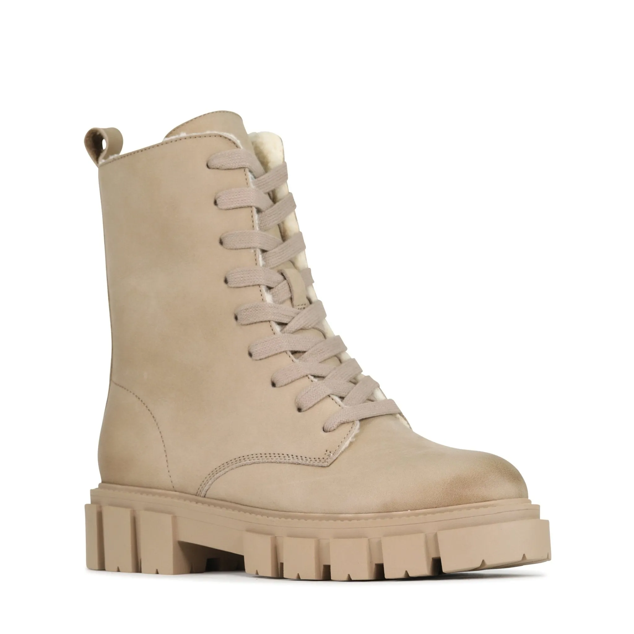 SHEAR LEATHER MID BOOTS