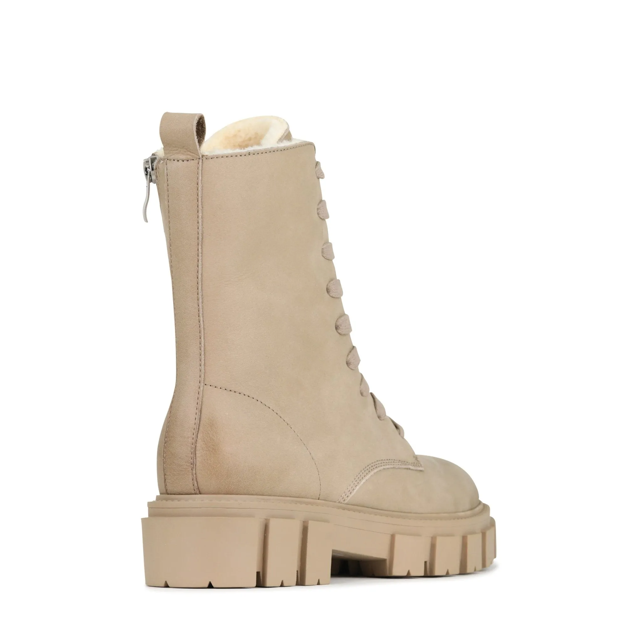 SHEAR LEATHER MID BOOTS