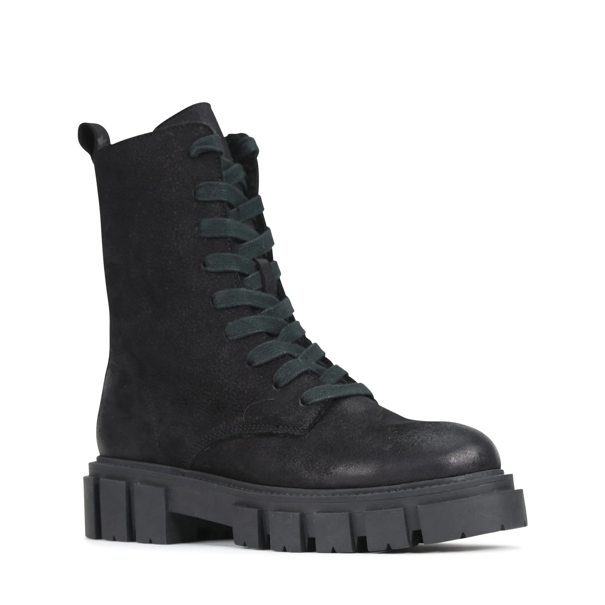 SHEAR LEATHER MID BOOTS